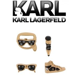 KARL LAGERFELD Mini Charms Stud Earrings